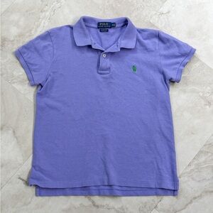 Polo Ralph Lauren Women’s Purple Polo Shirt Classic Fit Size M Green Pony Logo